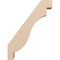 Ekena Millwork 5-inch W x 18-inch D x 24-inch H Copenhagen Rough Cedar Woodgrain TimberThane Knee Brace, Primed BRCUR05X18X24CHGRCPR - alternate 4